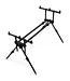 NGT Quickfish Pod MK2 3 Rod Pod – Rod pod réglable avec housse