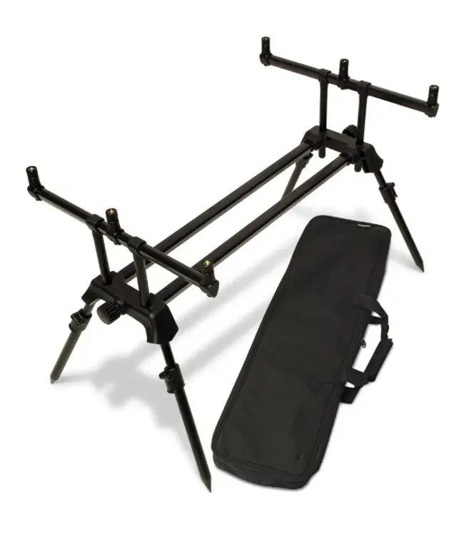 NGT Dual Line PLUS Pod 3 Rod Twin Bar – Rod pod réglable avec Sky Legs et housse