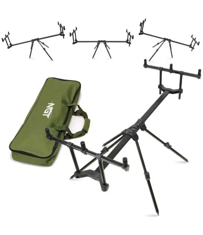 NGT Pod 3 Rod High/Low – Rod pod réglable (standard ou skyline) avec housse