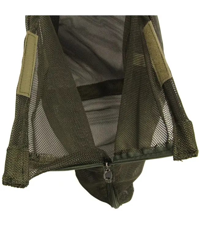 NGT Specimen Sling – Deluxe Karpfen Wiegeschlinge aus Mesh mit Fixstange + Stink Bag (120x50 cm)