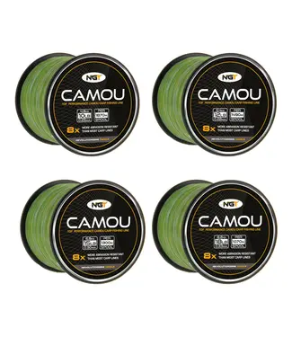 NGT NGT Camo Line – Nylon camouflage ultra résistant à l’abrasion pour eaux herbeuses (0.25–0.33 mm)