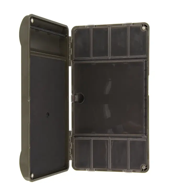 NGT XPR PLUS Box – Magnetische Tacklebox mit Rig Board + 22 cm Maß (26x14.5x4 cm)