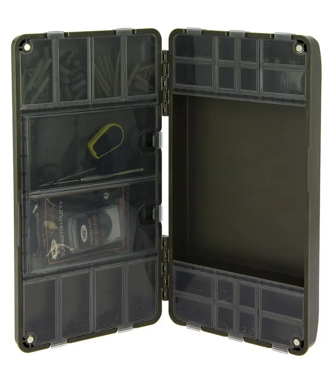NGT XPR Terminal Tackle Box System – Boîte magnétique 27 compartiments + règle 20 cm