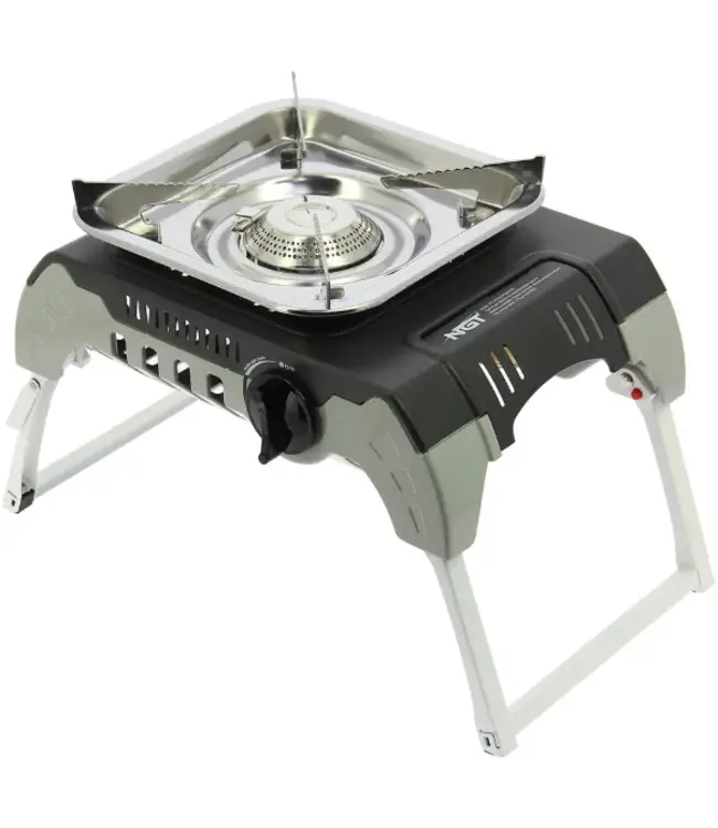NGT Profiler Stove – Réchaud surélevé avec hard case + butane 450 g (2.4 kW)
