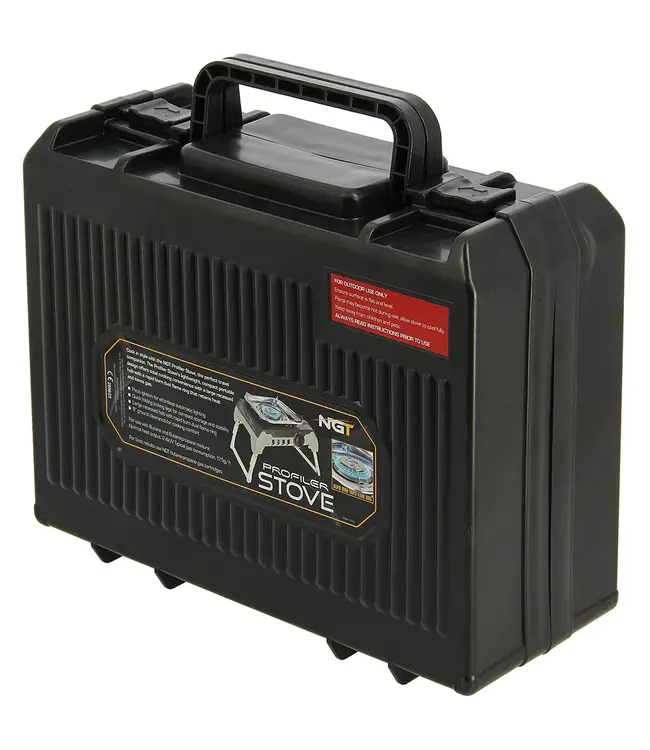 NGT Profiler Stove – Erhöhter Kocher mit Hardcase + 450 g Butangas (2.4 kW)