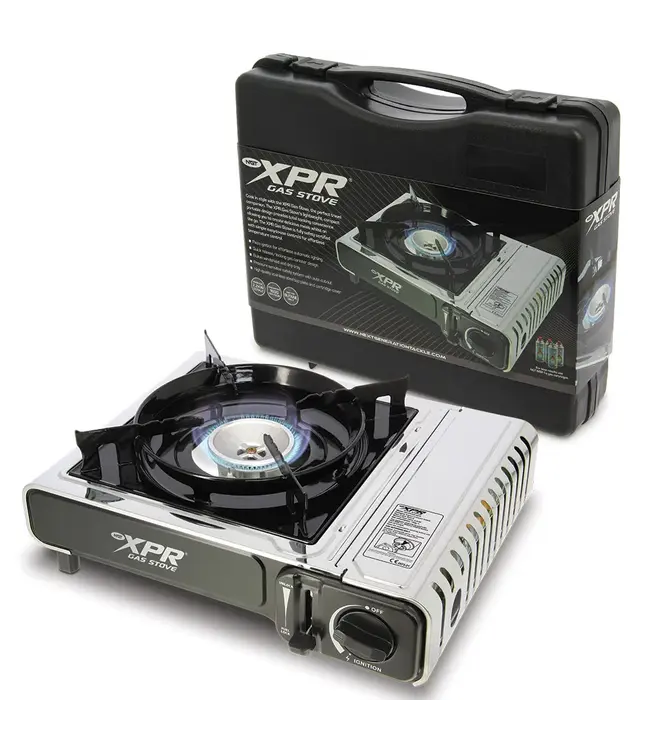 NGT XPR Stove RVS – Compacte outdoor brander met hard case + 227 g butaangascartridge