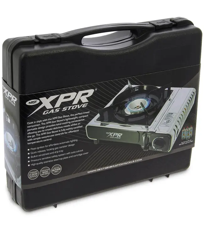 NGT XPR Stove RVS – Compacte outdoor brander met hard case + 227 g butaangascartridge