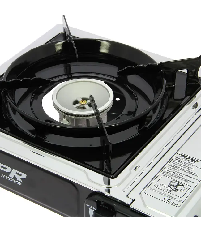 NGT XPR Stove RVS – Compacte outdoor brander met hard case + 227 g butaangascartridge