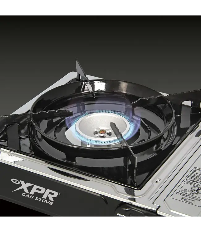 NGT XPR Stove Edelstahl – Kompakter Outdoor-Kocher mit Hardcase + 227 g Butangas-Kartusche