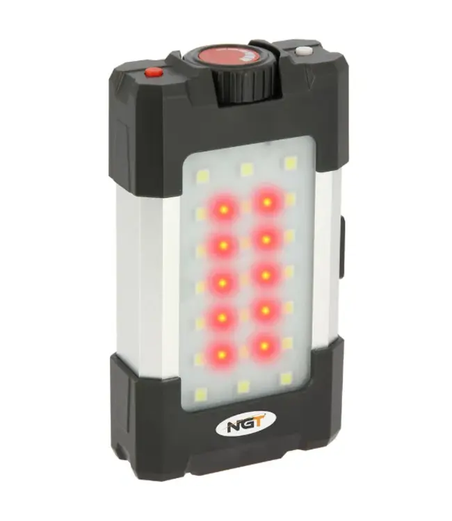 NGT 21 LED Light 500 Lumen – USB oplaadbare floodlight + powerbank 10400 mAh