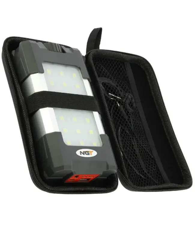 NGT 21 LED Light 500 Lumen – USB oplaadbare floodlight + powerbank 10400 mAh