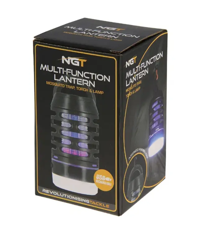 NGT 3-in-1 Bug Zapper & Light System – Oplaadbare muggenlamp + zaklamp