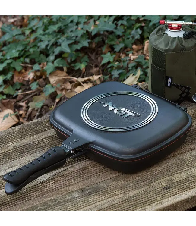 NGT Outdoor Double Grill Pan – Dubbele grillpan non-stick gegoten aluminium