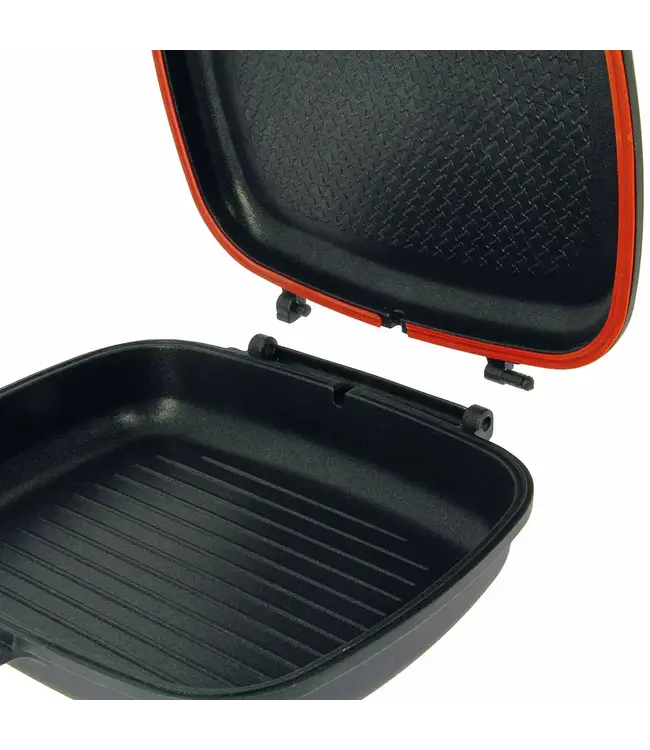 NGT Outdoor Double Grill Pan – Doppel-Grillpfanne aus Alu-Druckguss, antihaft