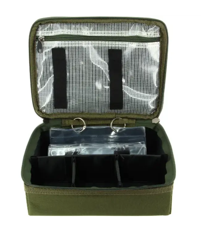 NGT PVA Rig System – Opbergwallet voor PVA tubes, tape, bags & accessoires (27x20x9 cm)