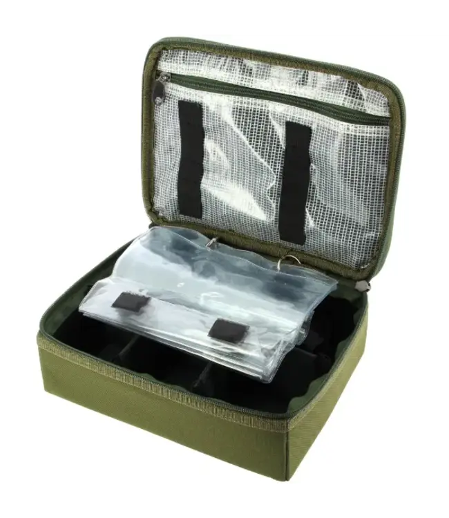 NGT PVA Rig System – Opbergwallet voor PVA tubes, tape, bags & accessoires (27x20x9 cm)