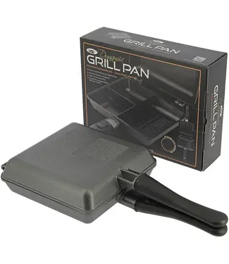 NGT NGT Dynamic Grill – 3-fach Pfanne mit Deckel + abnehmbare Griffe (2-in-1, antihaft)