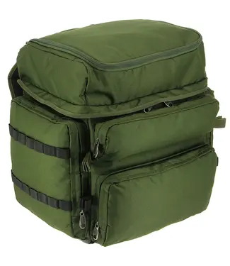 NGT QuickFish Rucksack 65L – Rugzak met 6 compartimenten + waterdichte vinyl bodem