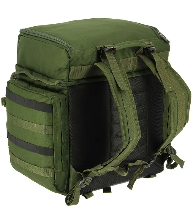 NGT QuickFish Rucksack 65L – Rucksack mit 6 Fächern + wasserdichter Vinylboden