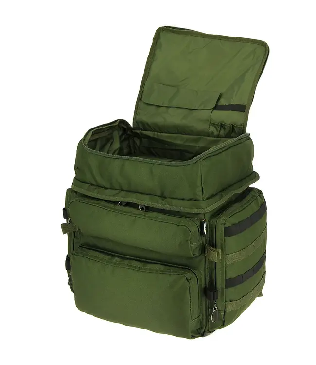 NGT QuickFish Rucksack 65L – Rugzak met 6 compartimenten + waterdichte vinyl bodem