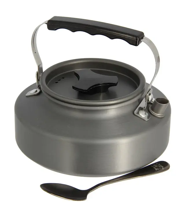 NGT Aluminium Outdoor Kettle Set 0,8 L – Bouilloire alu anodisé + cuillère + housse 600D