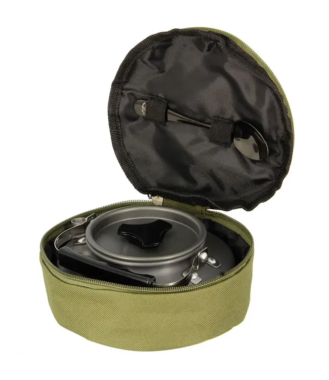 NGT Aluminium Outdoor Kettle Set 0,8 L – Bouilloire alu anodisé + cuillère + housse 600D