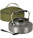 NGT Aluminium Outdoor Kettle Set 0,8L – Anodisierte Alu-Kanne + Teelöffel + 600D Case