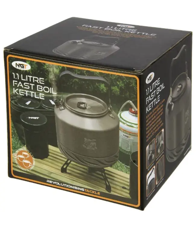 NGT Aluminium Outdoor Fast Burn Kettle 1,1L – Schnellkoch-Kessel mit Wärmetauscher