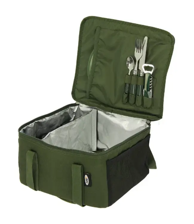 NGT Food & Brew Kit Bag – Isolierte Food Bag mit Besteck, Becher, Dosen, Teller & Korkenzieher