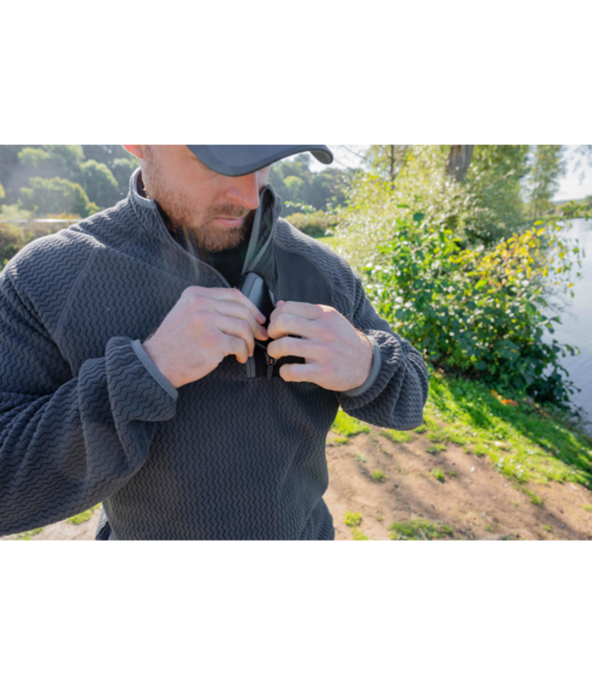 Preston Core Collection Zig Zag Fleece (2025) – Lichtgewicht fleece met kwart-rits