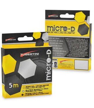 Tubertini Micro-D Hollow Elastic – Progressief Hol Elastiek voor Vaste Hengel