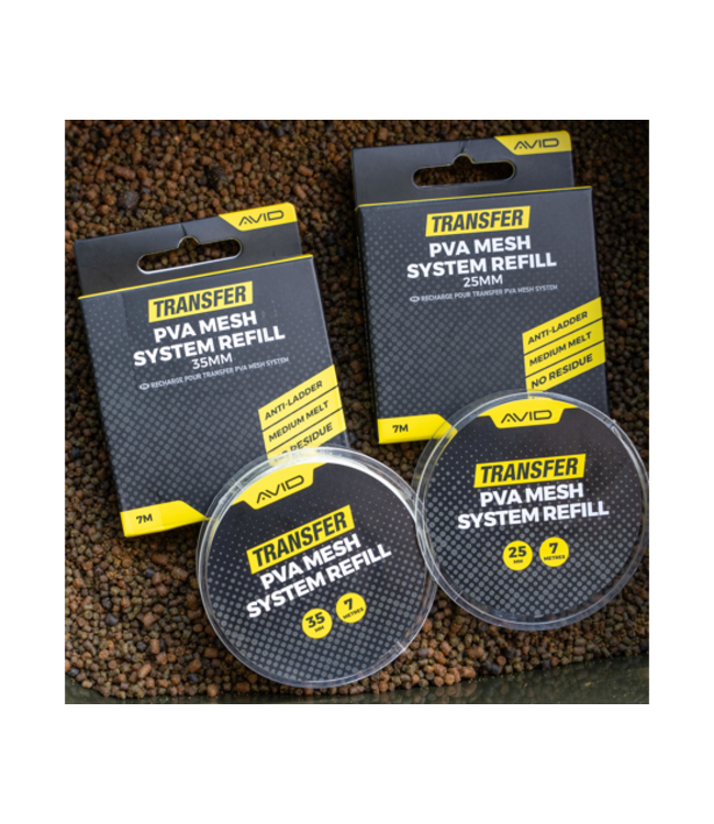 Avid Carp Transfer PVA Mesh System Refill Medium Melt (7m)