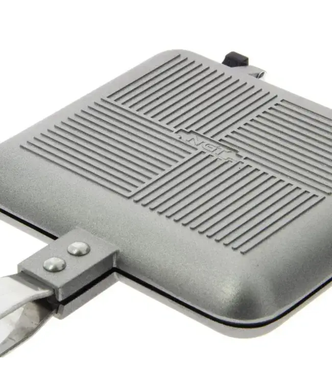 NGT Bankside Sandwich Toaster Gun Metal Small – kompakter Toastie-Maker für unterwegs (15,5 x 13,5 cm)