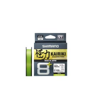 Shimano Kairiki 8+ Green – Geflochtene Angelschnur – 150m