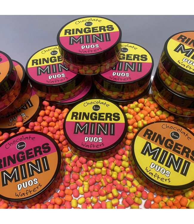 Ringers Mini Duos Wafters 5mm – Wafters Bicolores Hi-Vis pour Method Feeder & Carpodrome