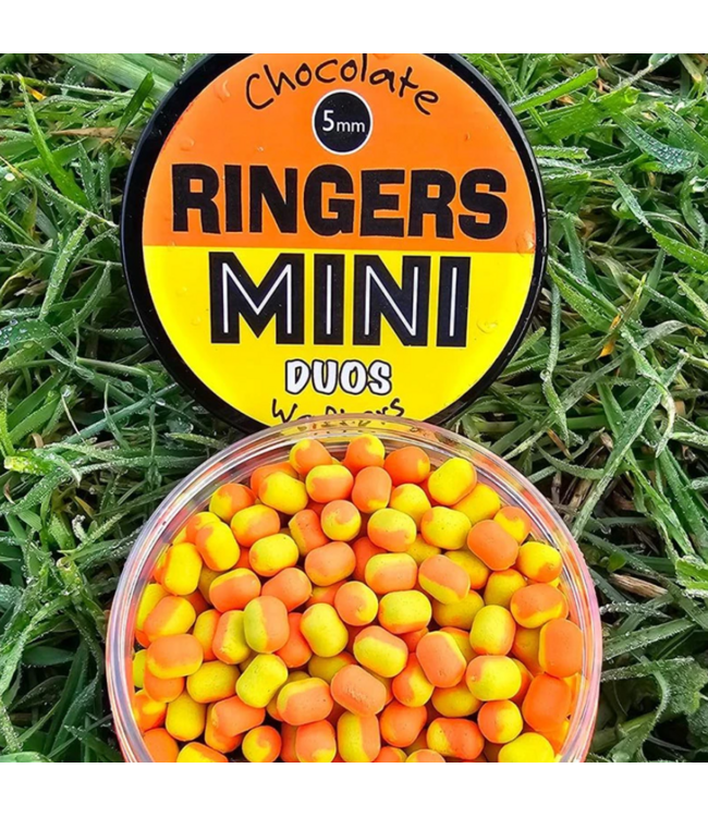 Ringers Mini Duos Wafters 5mm – Wafters Bicolores Hi-Vis pour Method Feeder & Carpodrome