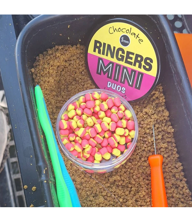 Ringers Mini Duos Wafters 5mm – Wafters Bicolores Hi-Vis pour Method Feeder & Carpodrome