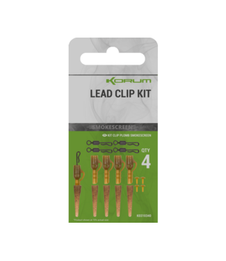 Korum Smokescreen Lead Clip Kit (4 pcs)