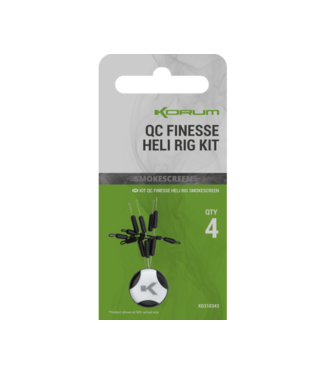 Korum Smokescreen Quick Change Finesse Heli Rig Kit (4 pcs)