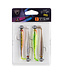 Fox Rage Mini Tiddler Mixed Colour Pack Loaded (4 pcs) 8cm - Jig Head 5g - Hook 1/0