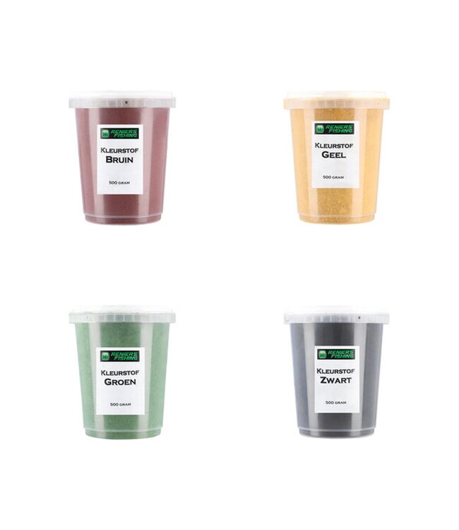 Reniers Fishing Colorant 500g – Nuage & couleur amorce (4 couleurs)