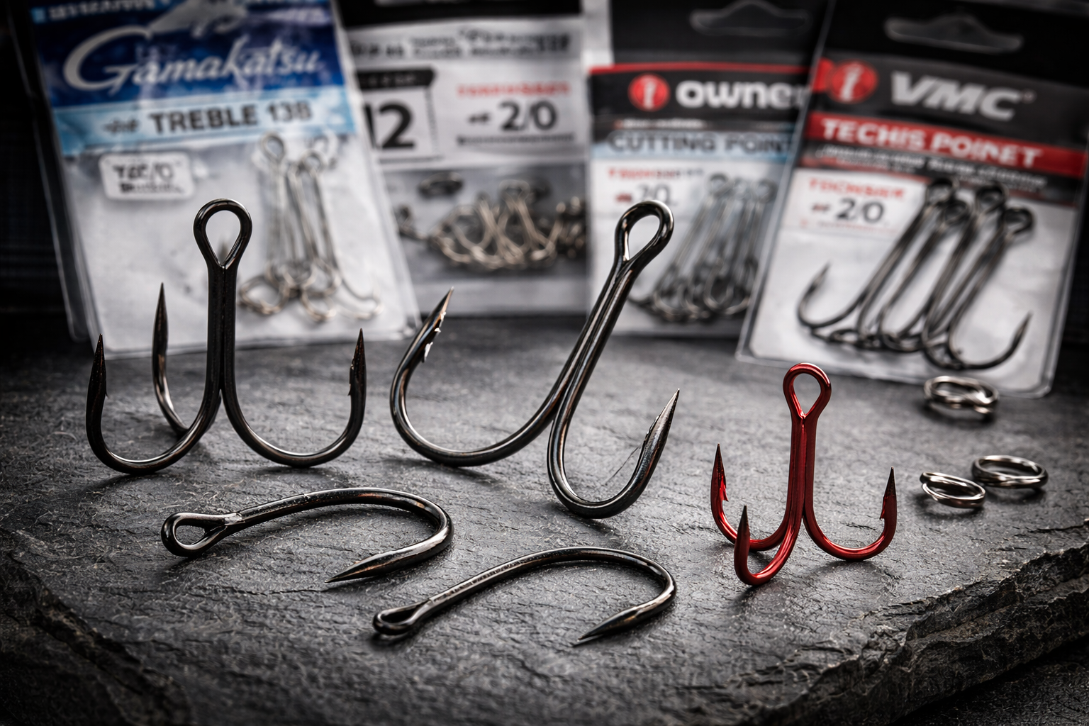 Losse haken voor roofvis