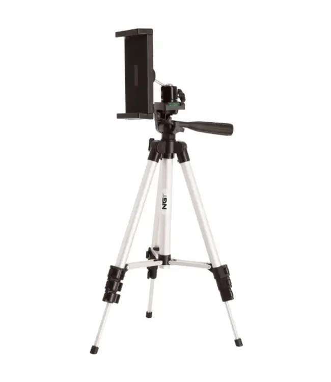 NGT Anglers Selfie Tripod avec Télécommande et Lumière – Trépied Photo Réglable pour Pêcheurs – 34 cm à 102 cm