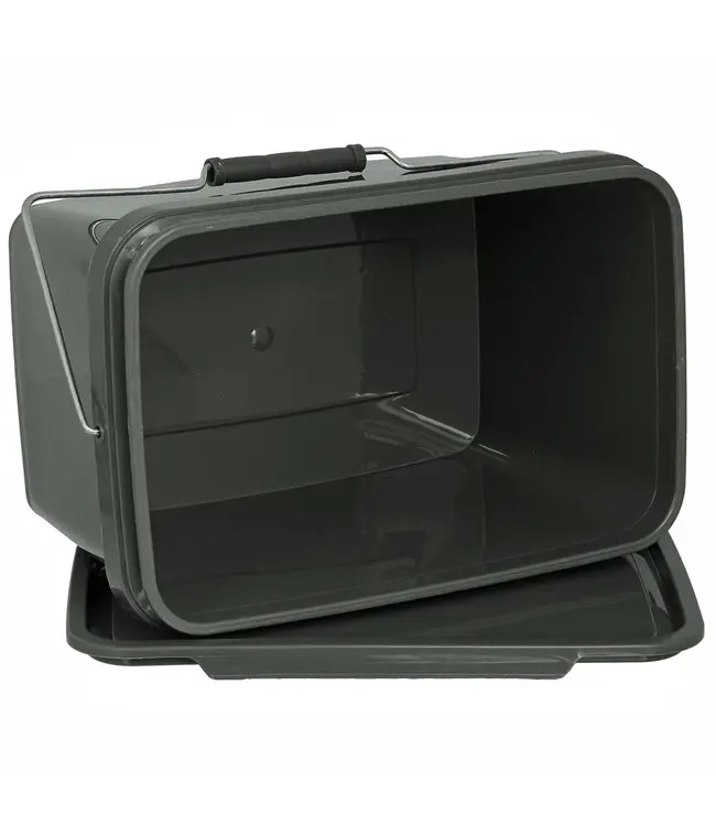 NGT Bucket 5 Litre Green Rectangular Bucket – Seau Rectangulaire avec Couvercle Hermétique et Fermetures de Sécurité