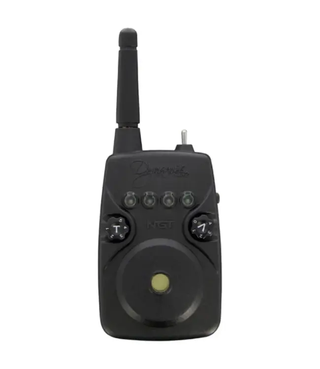 NGT Dynamic MK2 3pc Wireless Alarms – Bissanzeiger Set mit Einstellbarer Lautstärke, Ton, Sensibilität, Licht und Receiver