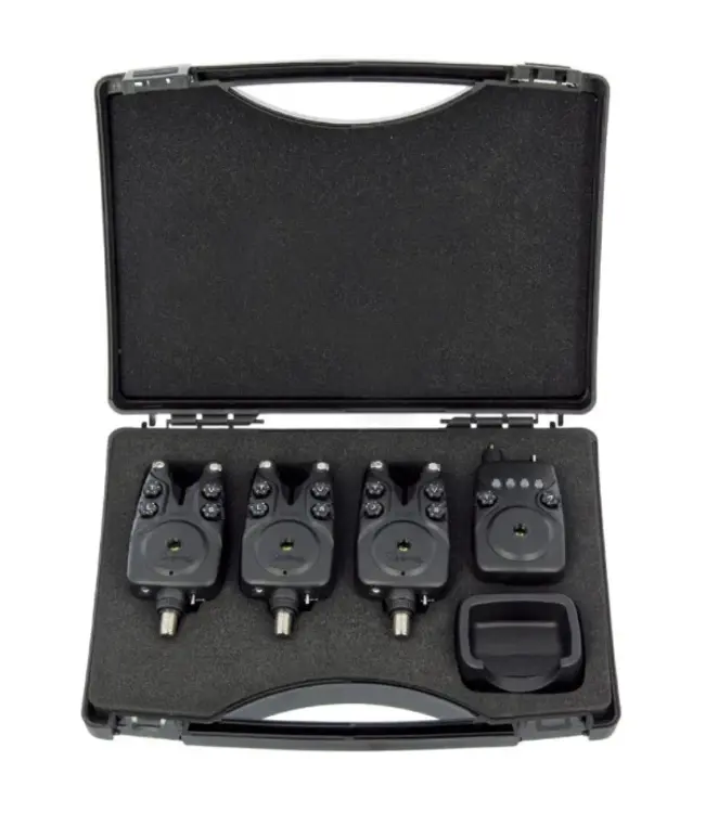 NGT Dynamic MK2 3pc Wireless Alarms – Beetmelderset met Instelbaar Volume, Toon, Gevoeligheid, Licht en Receiver