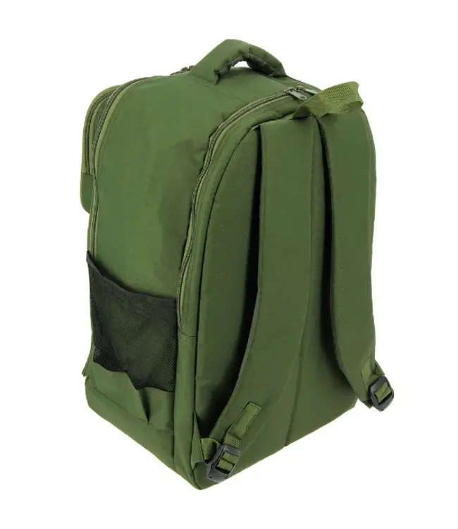 NGT Angling Pursuits Day Session Rucksack – 30L Vissersrugzak met Hoofdvak, Voorvakken en Zijvakken