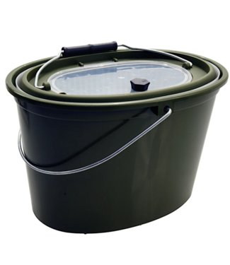 Albatros Seau à Appâts Ovale en Plastique 5 Litres – Seau avec Insert et Couvercle Aéré
