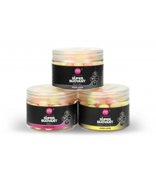 Mainline Super Buoyant Pop-Ups 13mm Pink-Yellow-White – Extra Drijvend Haakaas voor Pop-Up Rigs