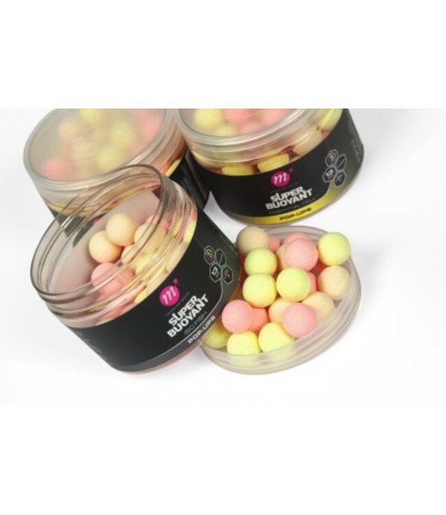 Mainline Super Buoyant Pop-Ups 13mm Pink-Yellow-White – Extra Drijvend Haakaas voor Pop-Up Rigs